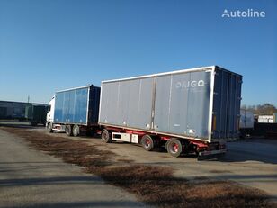 Scania R480 box truck + closed box trailer