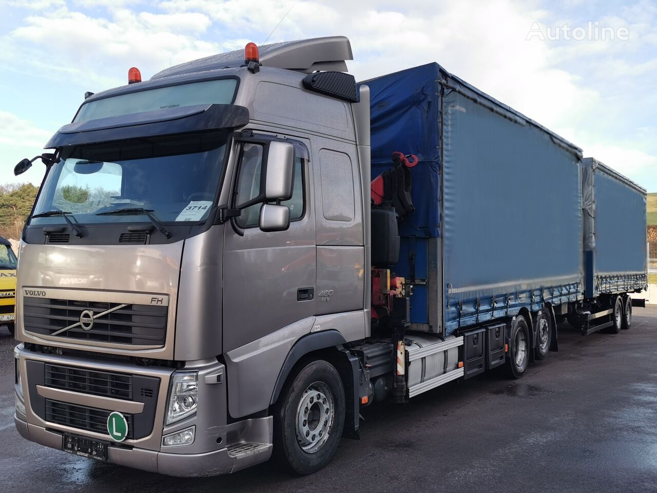 Volvo FH 13.460 curtainsider truck + curtain side trailer