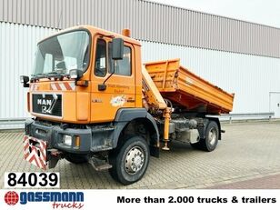 MAN 19.293 4x4 BL mit Kran Meiller MK77RS2 dump truck