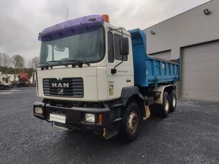 MAN FE 310 6X4 MANUAL PUMP - EURO 2 - 2 SIDE TIPPER/BIBENNE - ONLY 2 dump truck