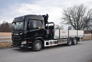 Scania P320 flatbed truck