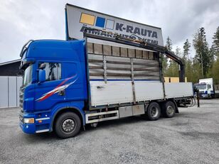 Scania r560 flatbed truck