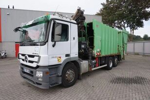 Mercedes-Benz ACTROS 2544 / RUNNING / HIAB 166E / AUTOMATIC / STEERING AXLE /  garbage truck
