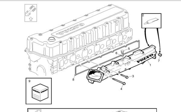 Colector Admision Volvo FH  12  asta 2001   E2 / E3 FG     4X2   3184878 manifold for Volvo FH 12 asta 2001 E2 / E3 FG 4X2 E2/E3 [12,1 Ltr. - 309 kW Diesel (D12D420)] truck