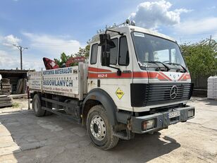 MERCEDES-BENZ 18-24 with crane hiab flatbed truck